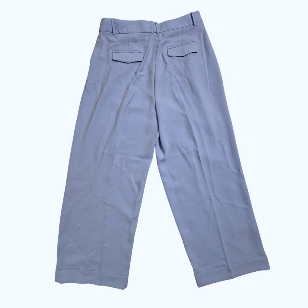 J. Crew Brand New Essential Wide Leg Pant Periwinkle Blue Pleated Size 12 NWT - Picture 9 of 10